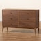 Baxton Studio Landis Mid-Century Ash Walnut Finished Wood 6-Drawer Dresser 193-11303-ZORO - alternate 3